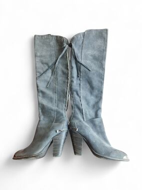 Sam Edelman Norwick Over The Knee Boots, Womens, Grey, Size 6.5.